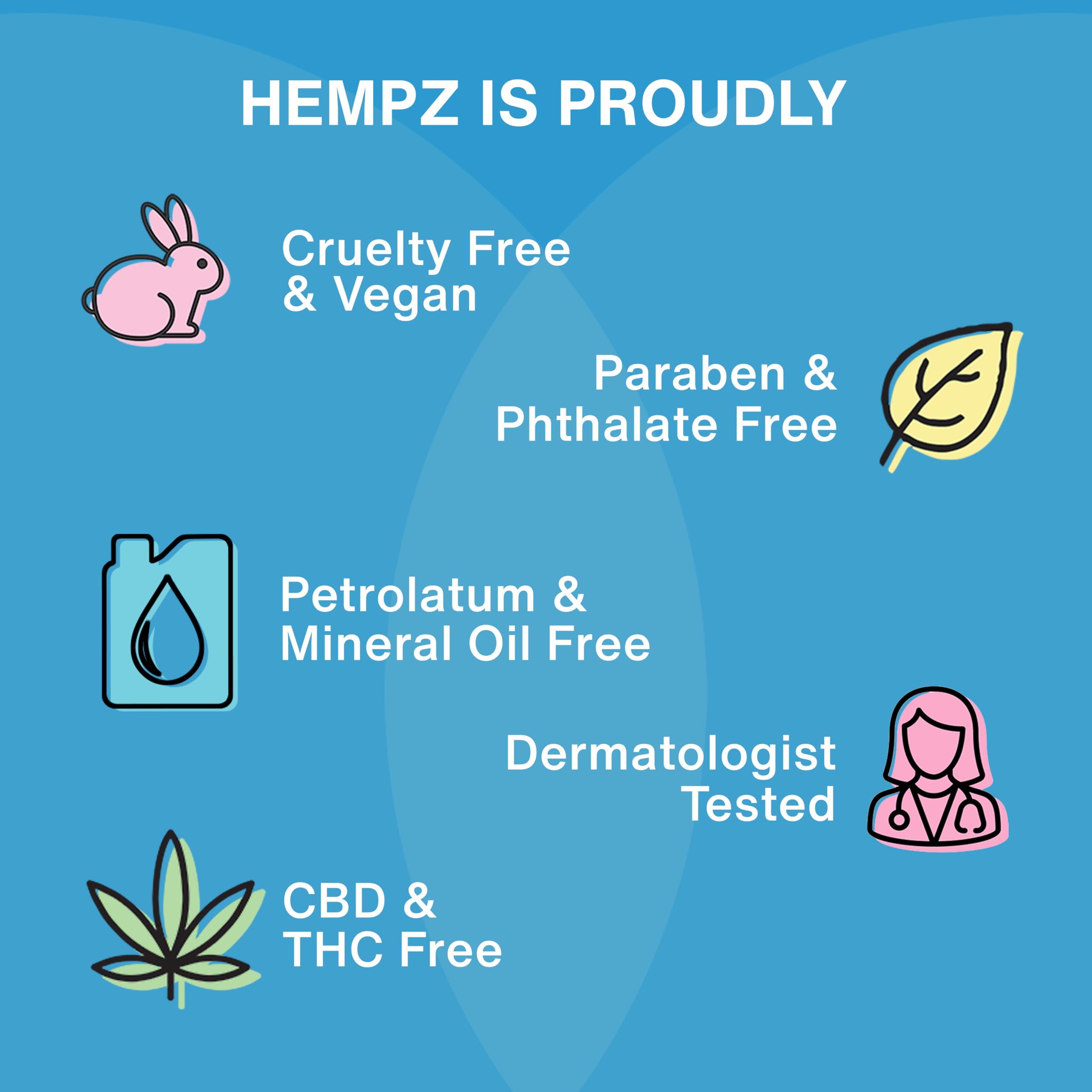 Hempz Fórmula vegana y libre de crueldad para uso diario.