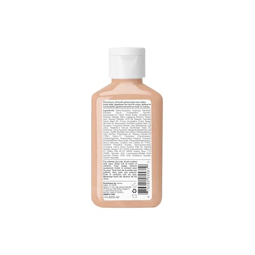 Hempz Glow Getter cream texture demonstrates lightweight feel