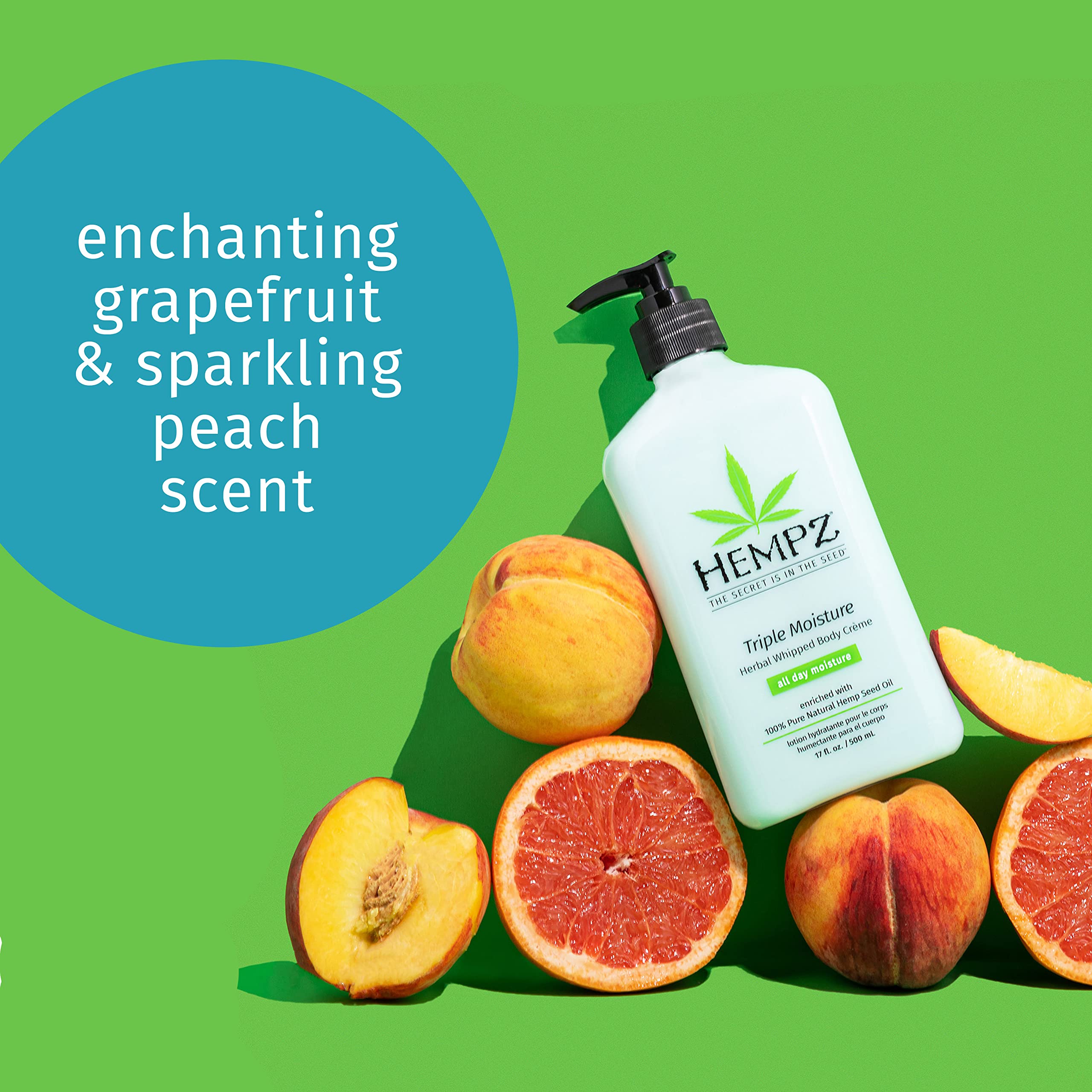 Hempz Hemp seed oil hydration delivers fatty acids for smoother skin.
