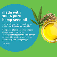 Hempz Jabon Cuerpo Original Floral Banana, textura hidratante para piel sensible y suave.