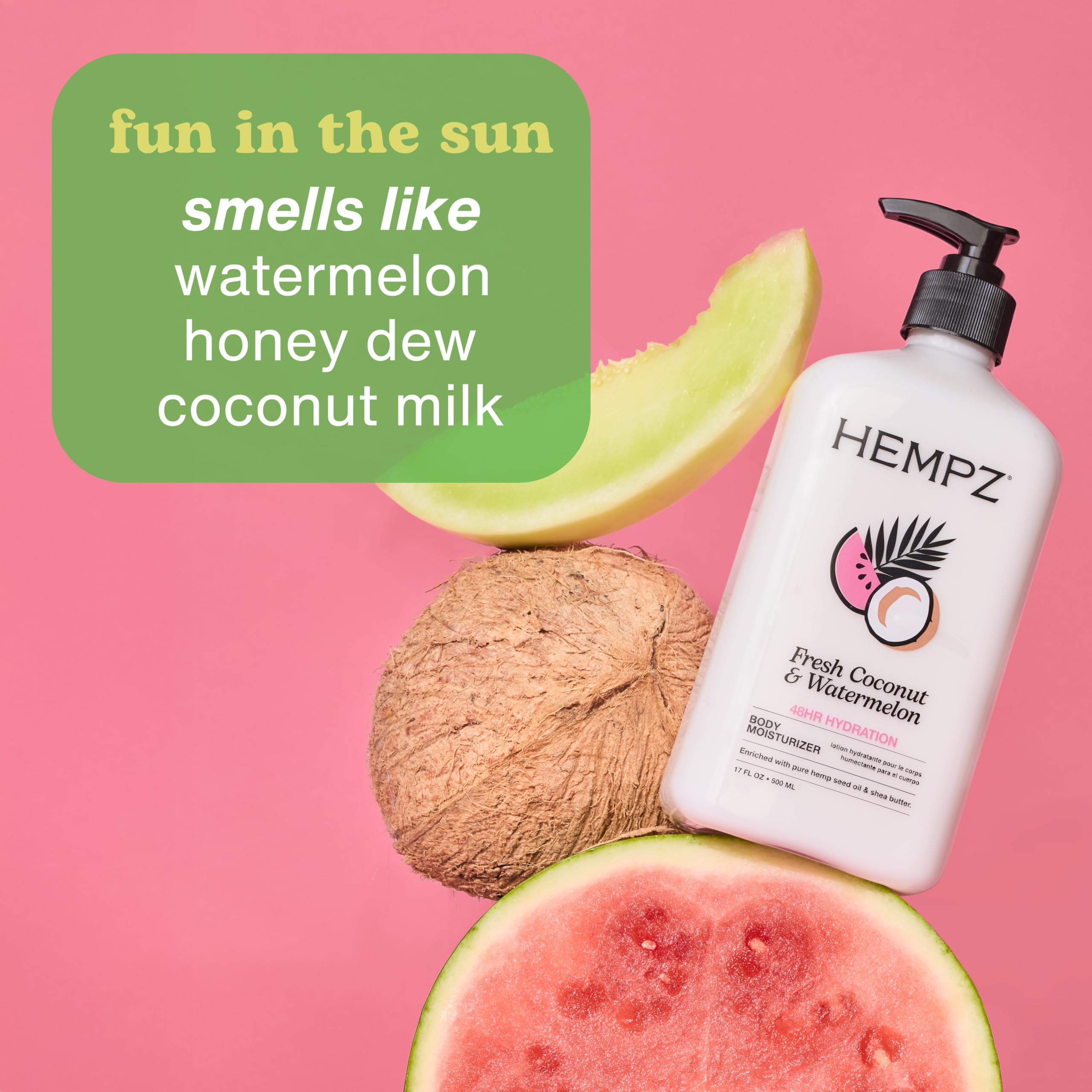 hempz loción corporal aceite de cáñamo para nutrición suave de la piel