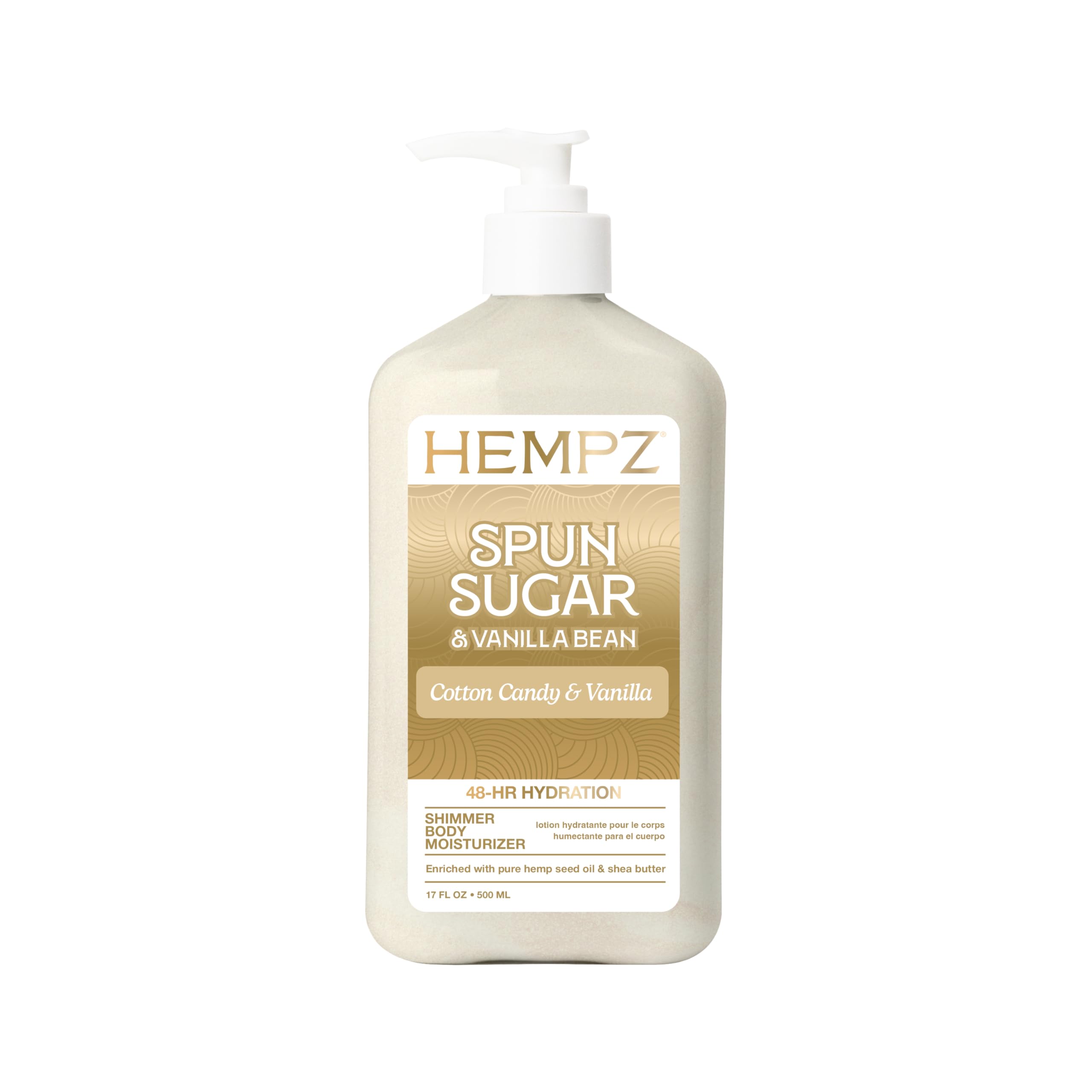 Hempz loción corporal aroma algodón de azúcar para piel suave y perfumada