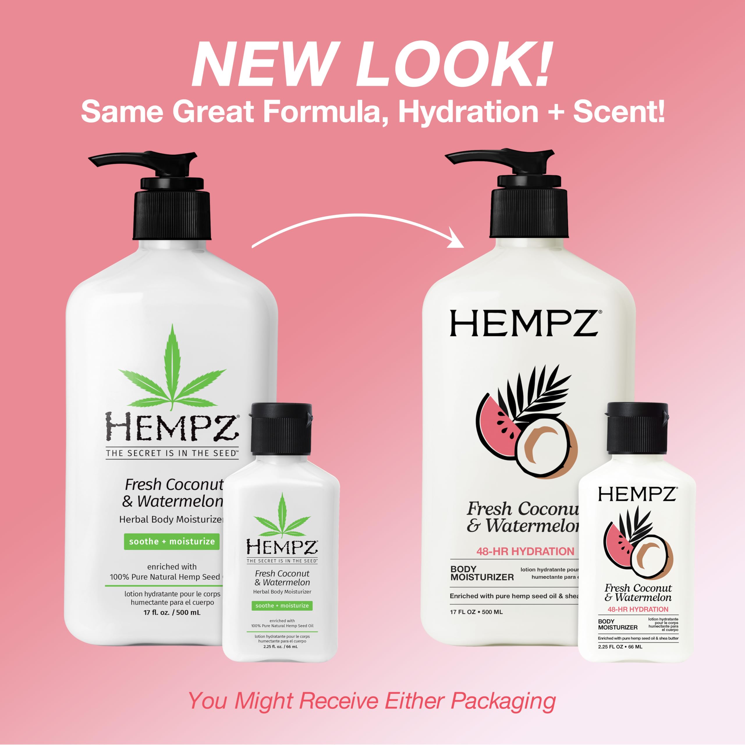hempz loción corporal aroma coco-sandía para experiencia fresca