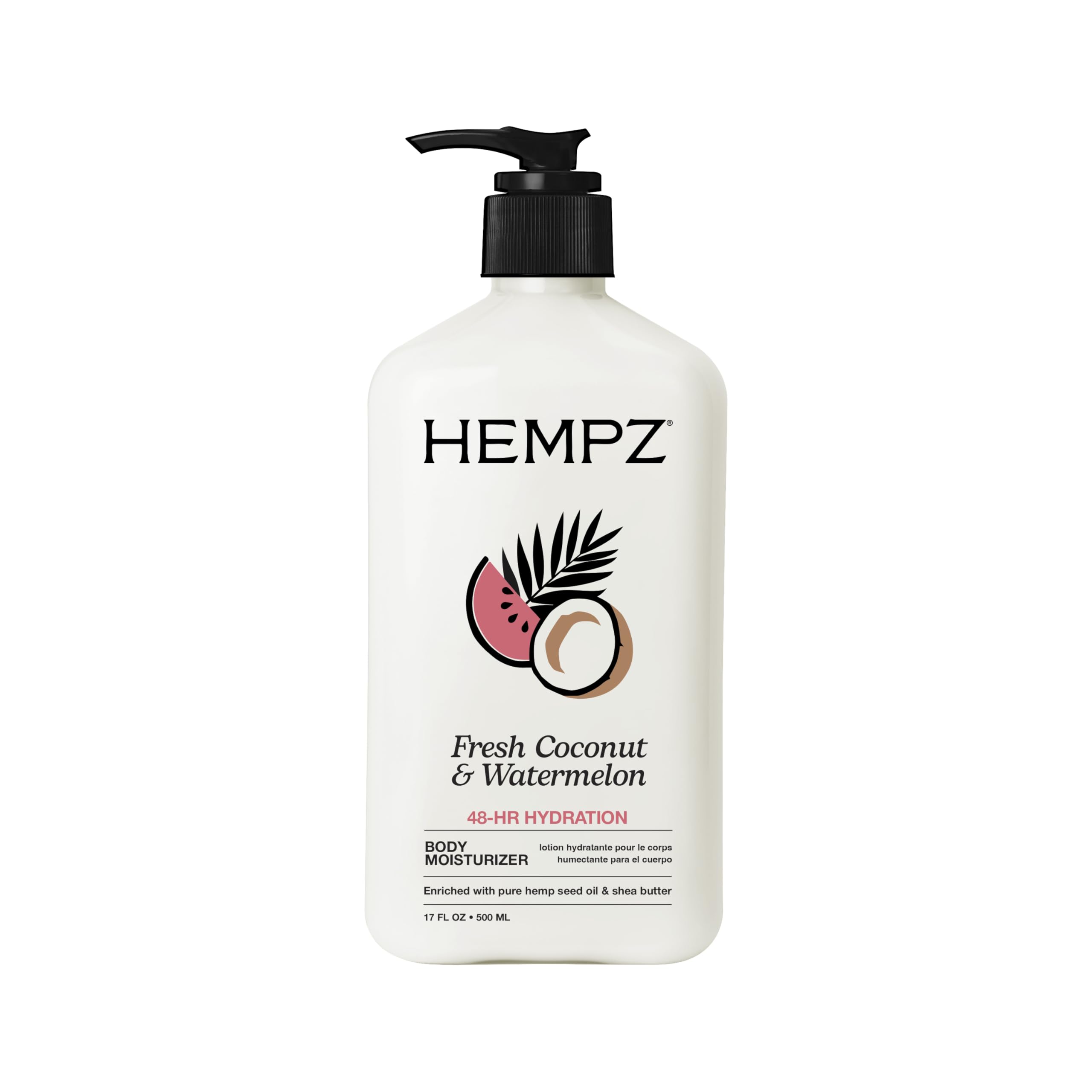 hempz loción corporal envase compacto para hidratación diaria de la piel