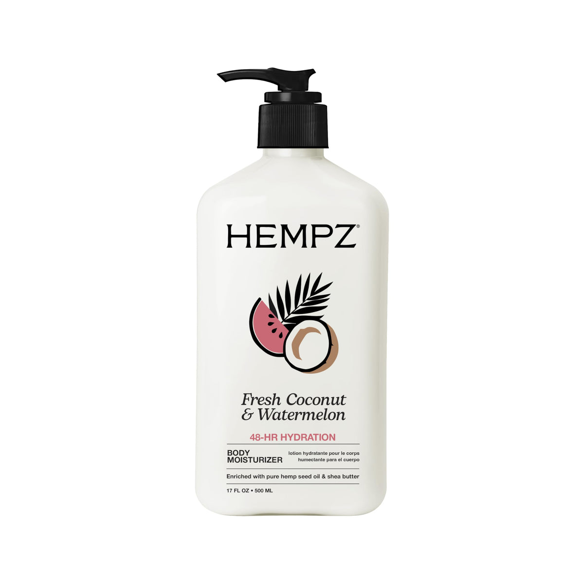 hempz loción corporal envase compacto para hidratación diaria de la piel