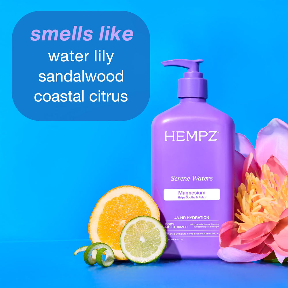 Notas aromáticas lavanda y coco en Hempz, experiencia de spa en casa