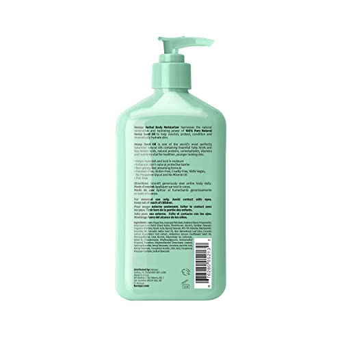 Hempz Loción Corporal Pepino y Aloe: textura crema suave para piel seca.