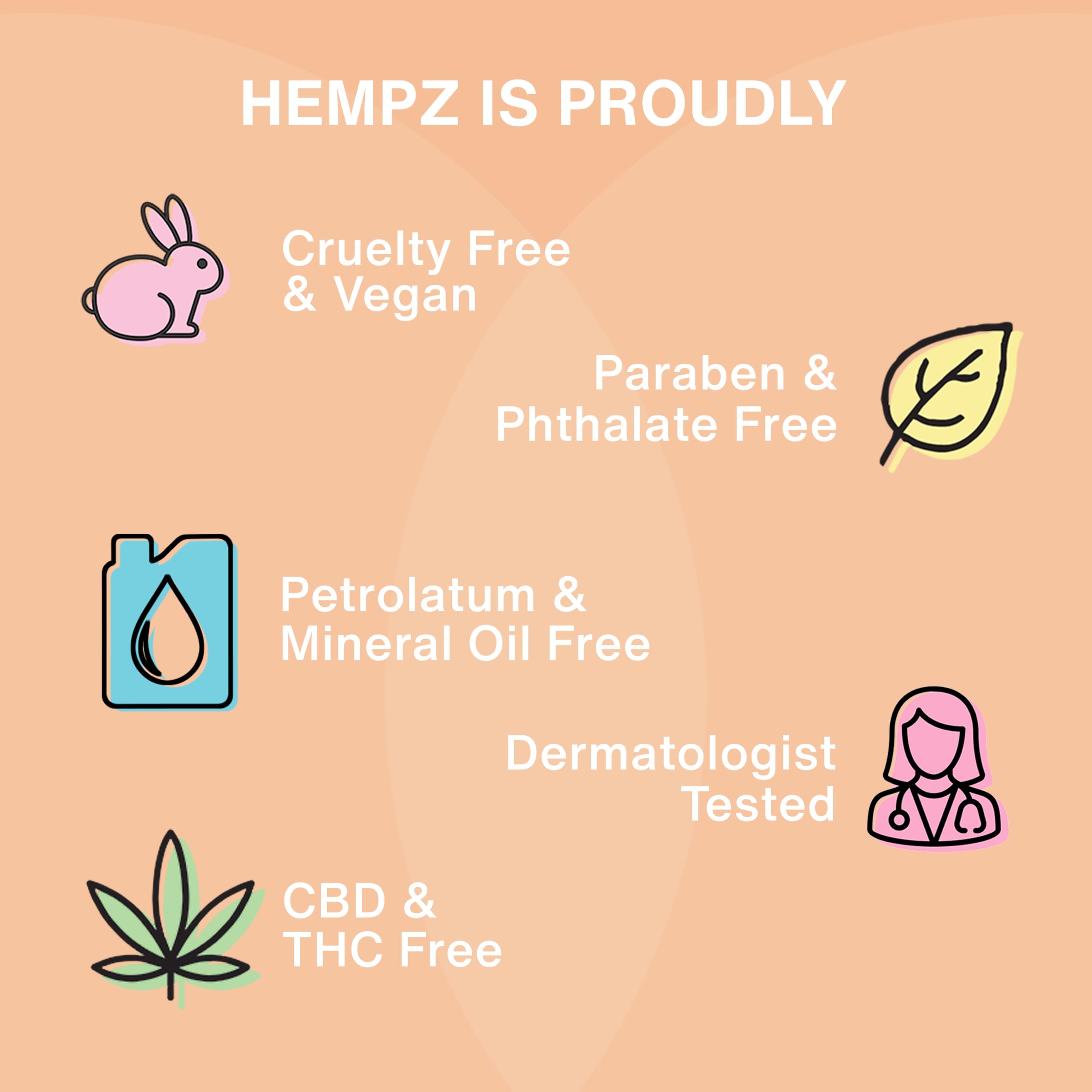 Loción corporal Hempz en formato mini, ideal para viajar.