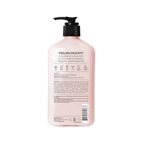 Loción Hempz Durazno Jugoso textura ligera para piel suave.