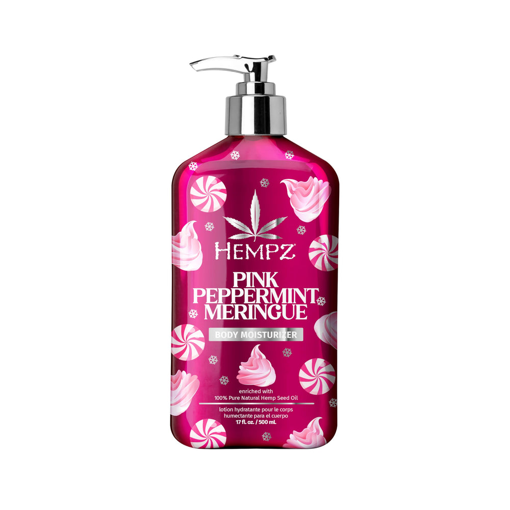 Hempz Merengue Menta Rosa crema corporal en bote, hidratación suave para piel seca