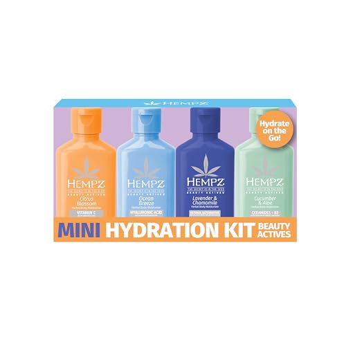 Hempz Mini Kit Loción Corporal Brisa Marina, aroma fresco diario.