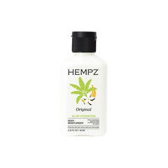 Hempz Mini Original loción corporal con aroma banana y floral para hidratar.