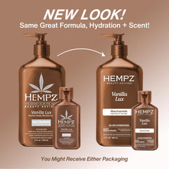 Hempz Mini Vanilla Lux aroma cremoso, experiencia sensorial suave.