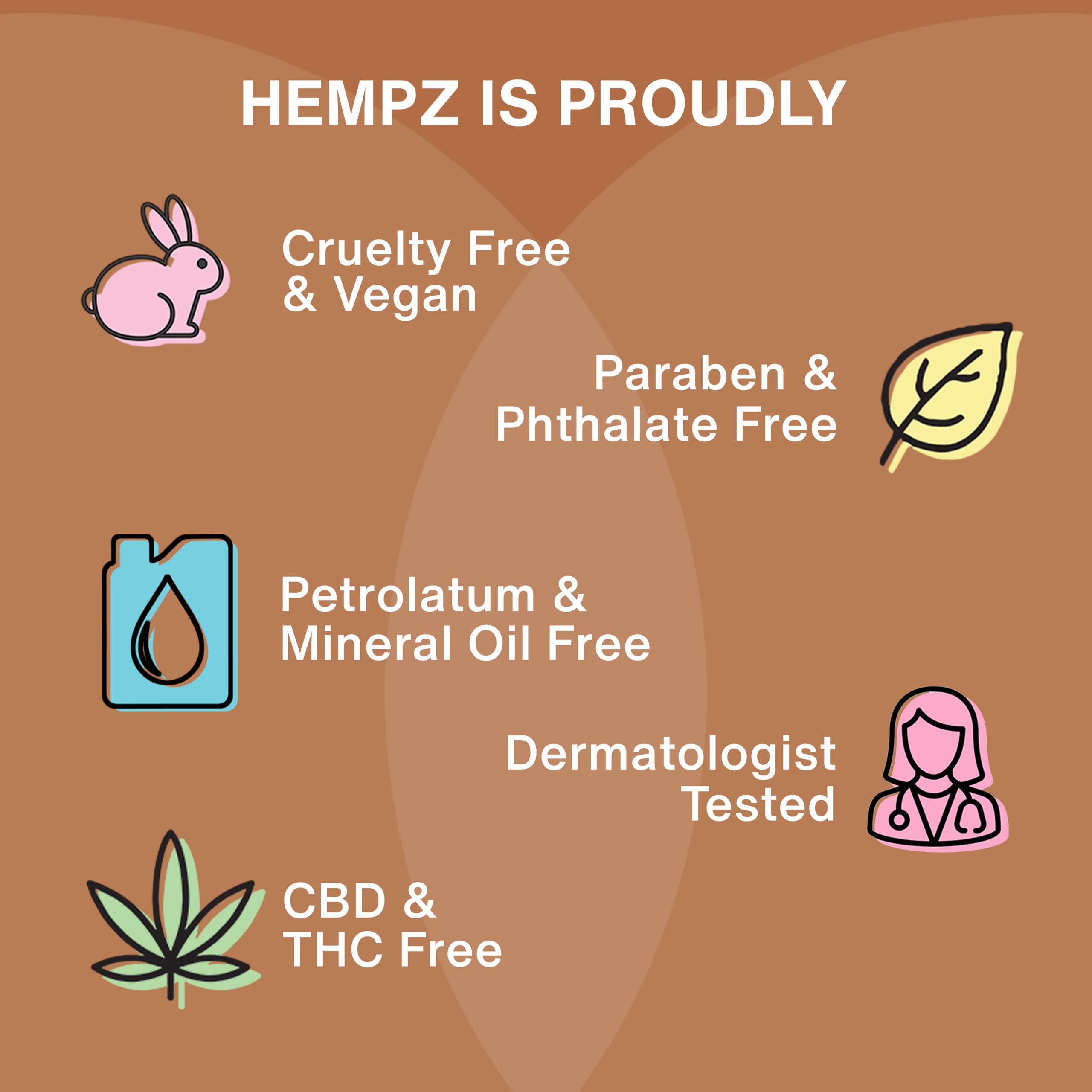 Hempz Mini Vanilla Lux hidratante natural, uso diario para piel suave.