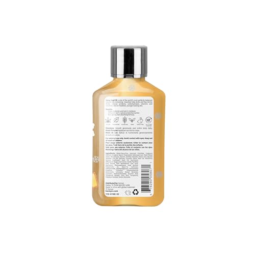 Hempz Mini Vanilla Sugar Cookie bottle back view with ingredients and ethical highlights