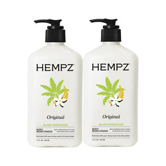 Hempz Original bottle featuring natural hemp seed oil for deep hydration