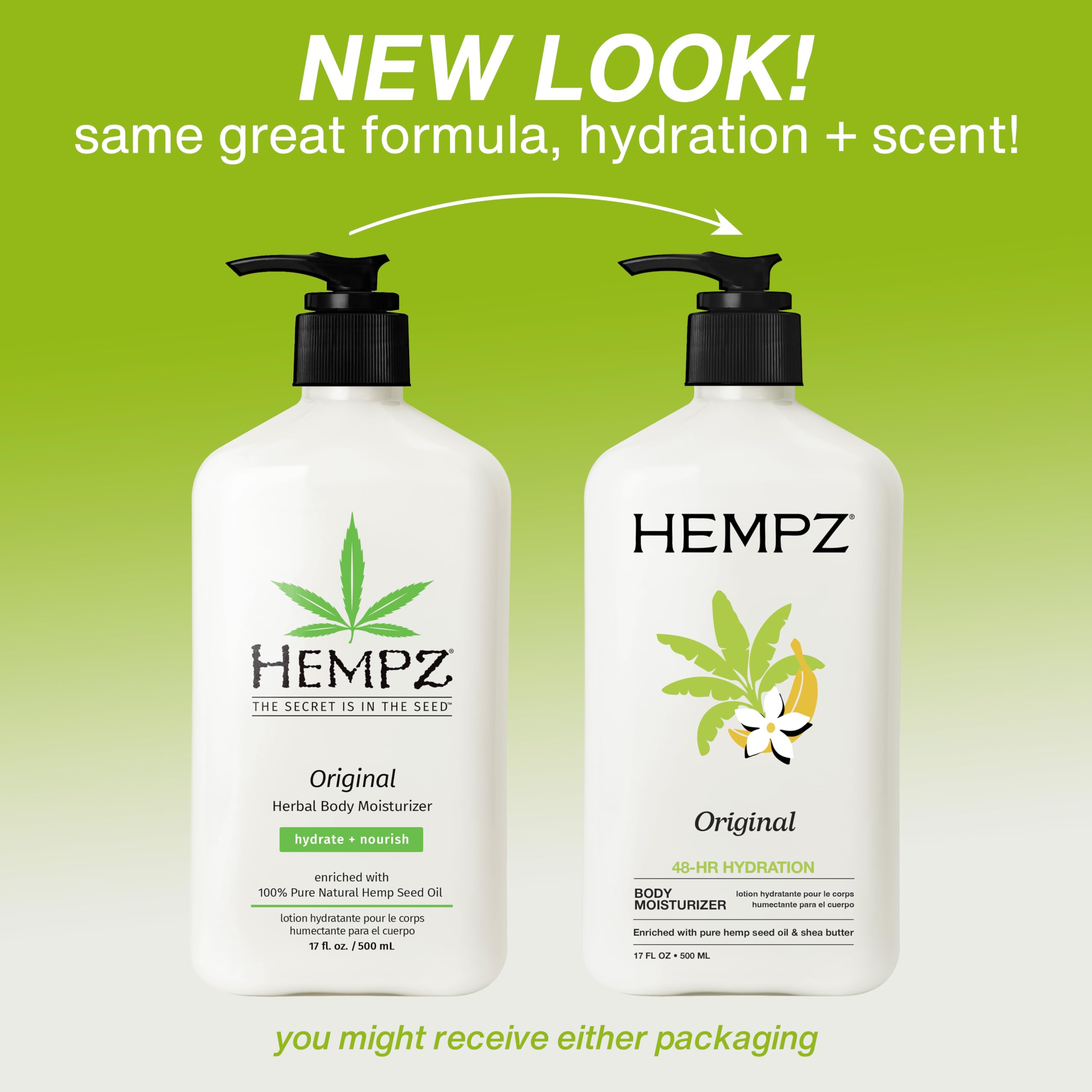 Hempz Original textura ligera y no grasa para uso diario