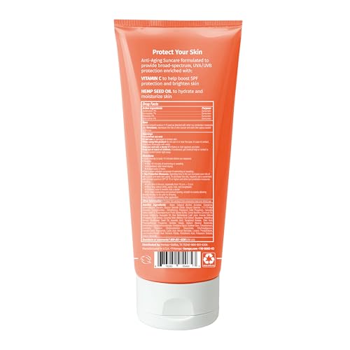 Protector solar Hempz en tubo SPF 30 con aroma a piña y melón.