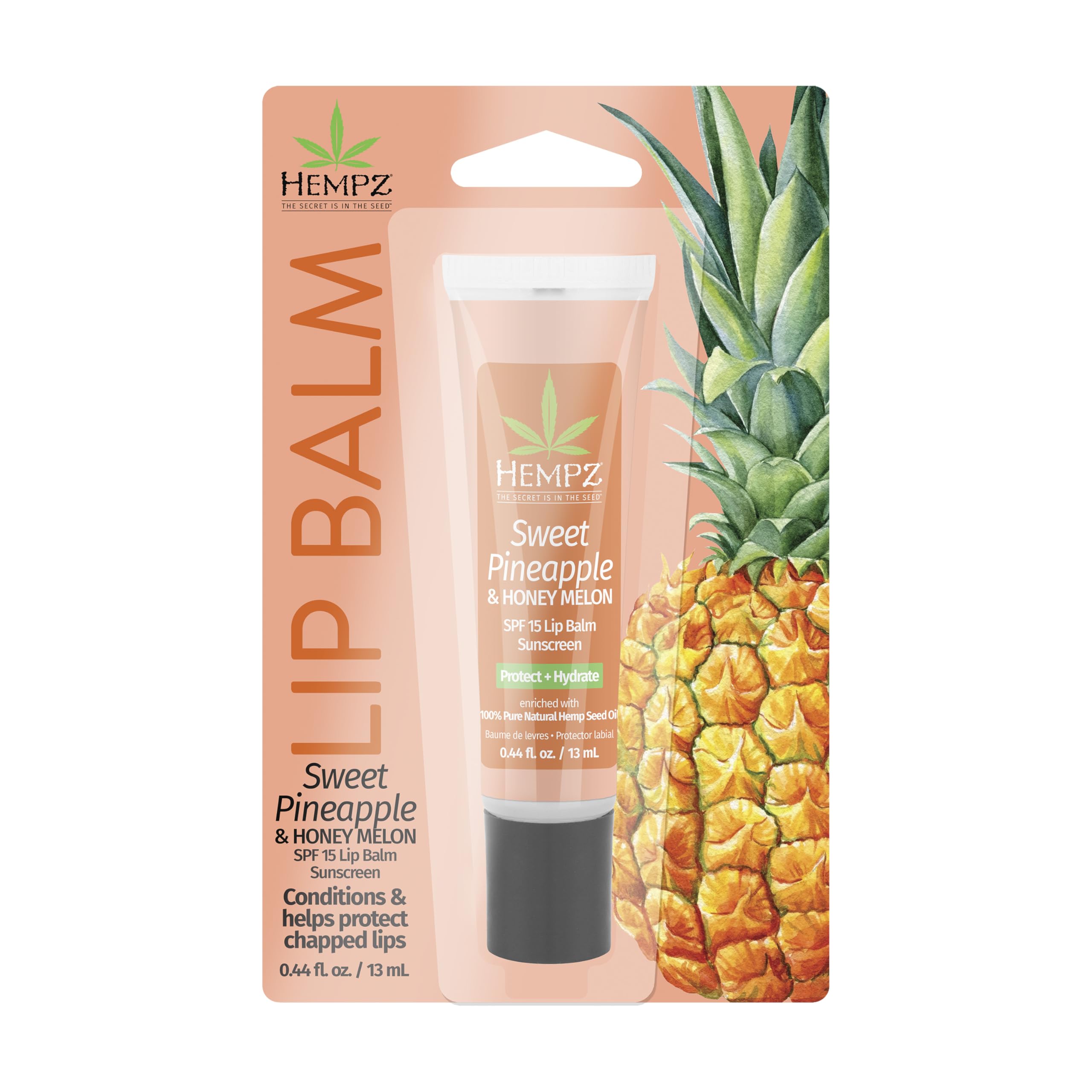 Hempz SPF15 Labial: envase cerrado para hidratación y protección