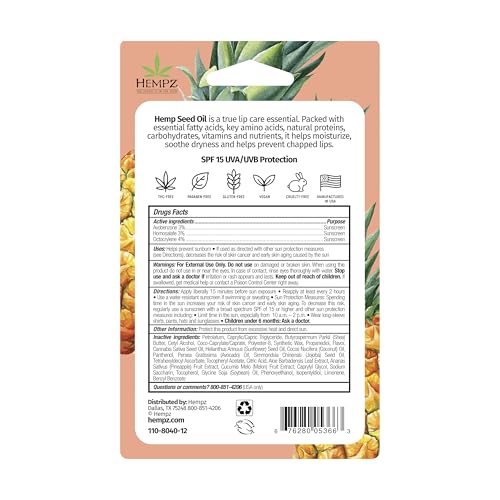 Hempz SPF15 Labial: aplicación en labios para suavidad