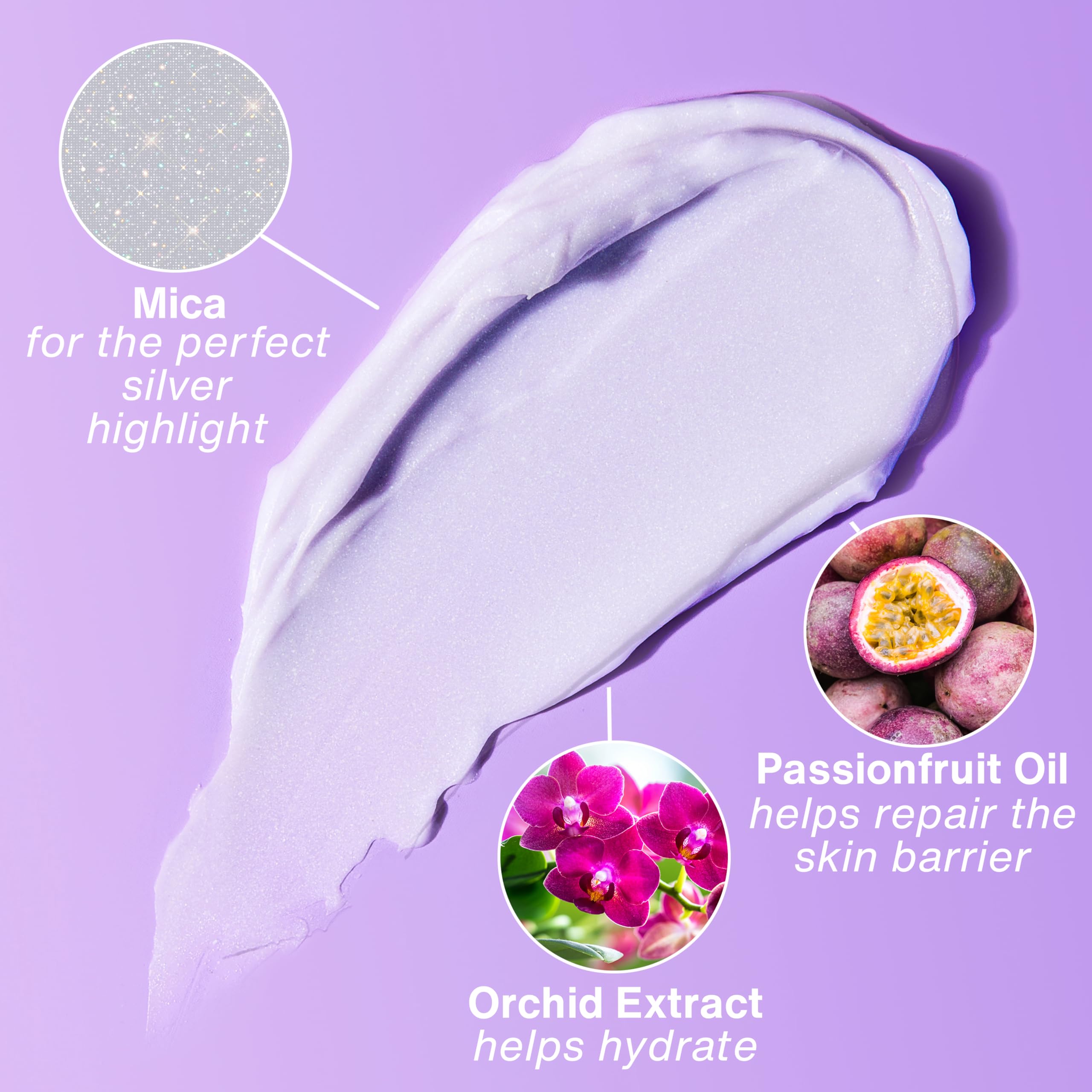 Scent notes of passionfruit and orchid in Hempz Star Dust
