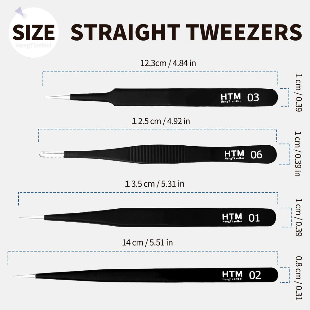 HengTianMei curved tweezer for precise gripping in tight spaces.