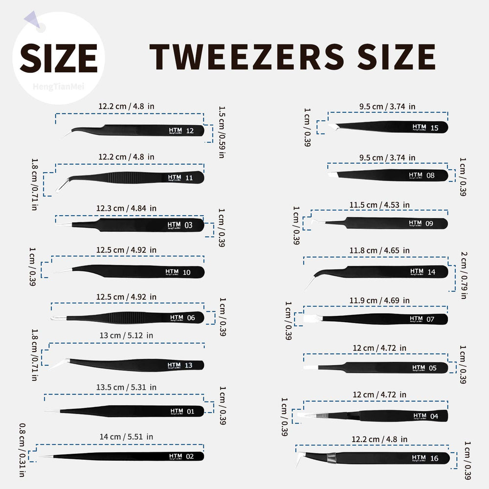 HengTianMei curved-mouth tweezers for blackhead removal with control.