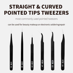 HengTianMei straight point tips ideal for gripping tiny components in tight spaces.