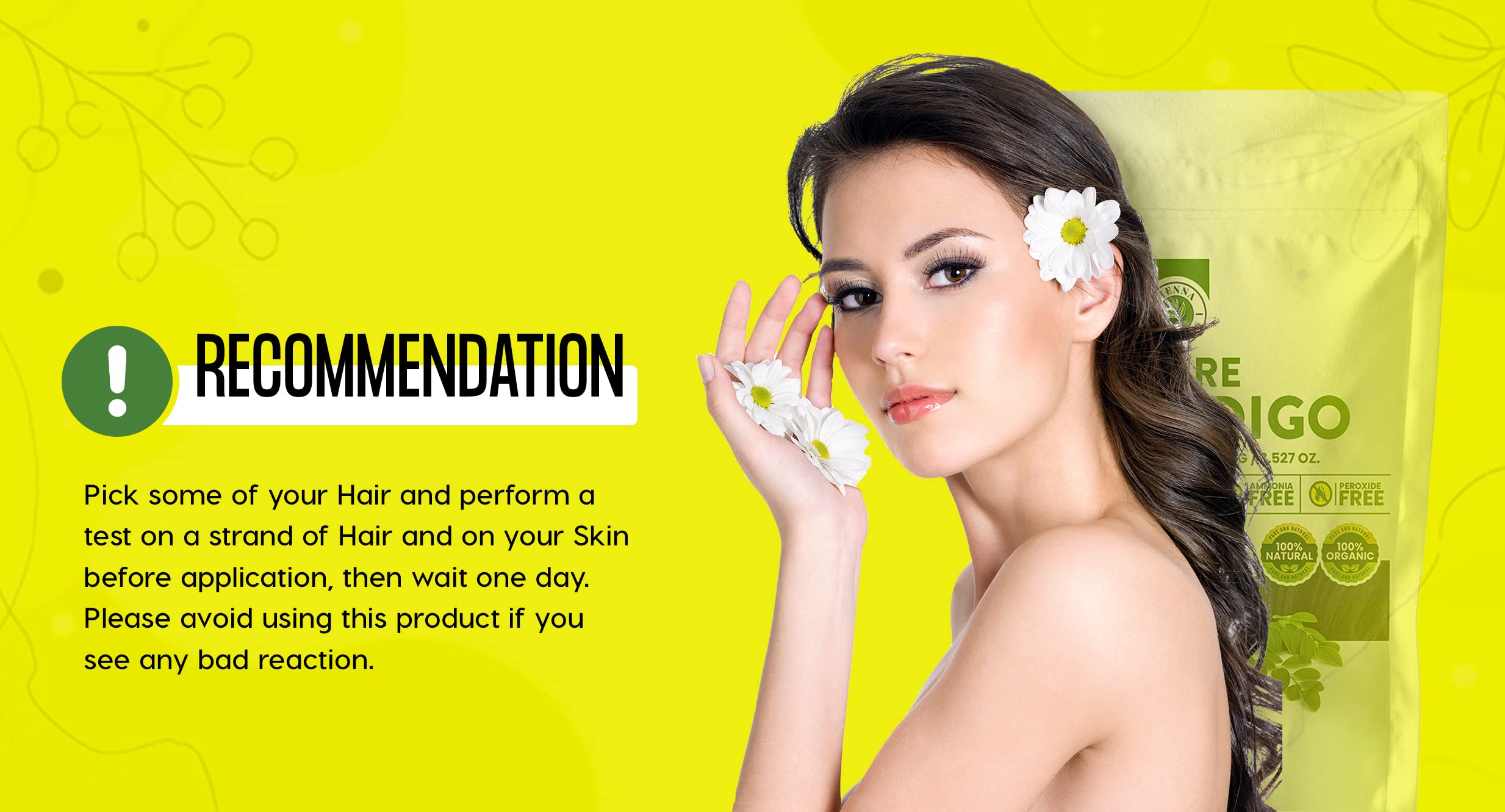 Henna Cosmetics Cypri Indian-origin indigo leaves emphasize authentic sourcing