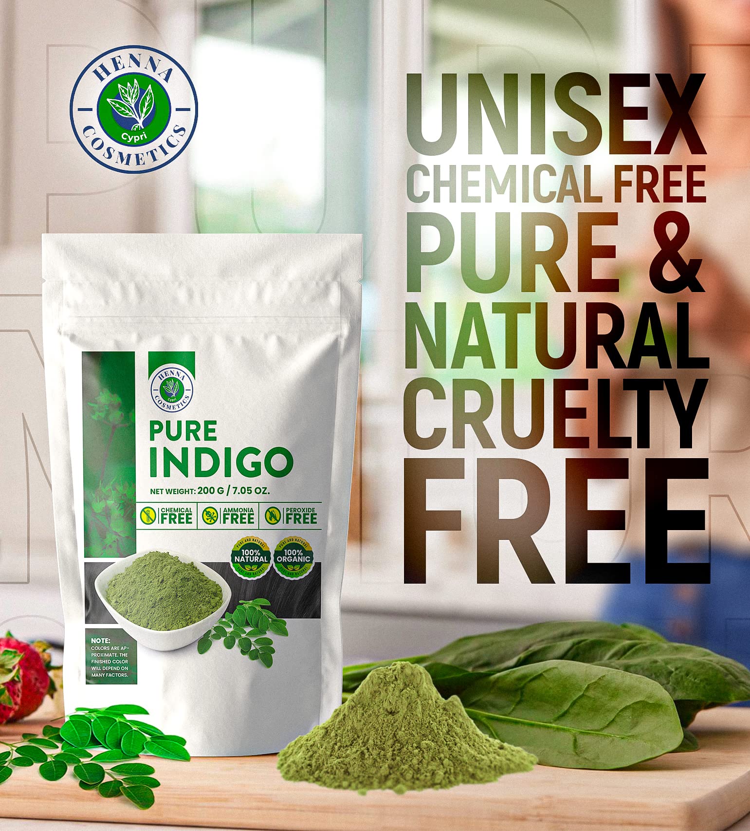 Henna Cosmetics Cypri mixing bowl paste demonstrates easy at-home application
