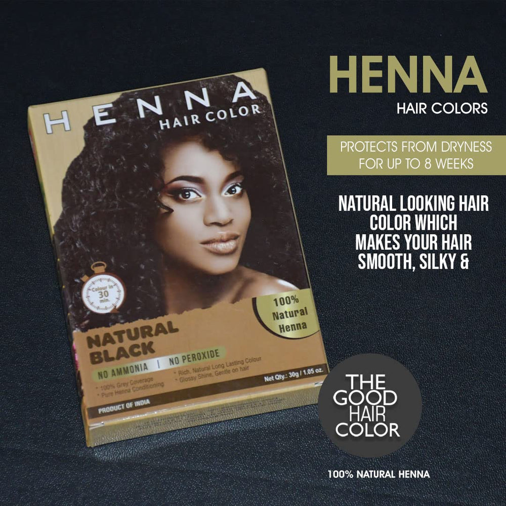 Glossy black shine without ammonia or peroxide