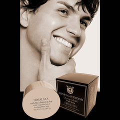 Henry Cavendish Himalaya soap softens facial hair before shaving for a close result