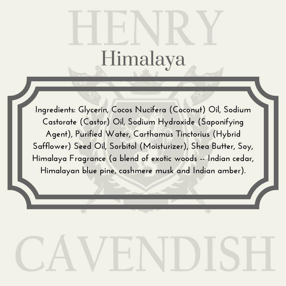 Henry Cavendish Himalaya fragrance offers a subtle fresh aroma during shave