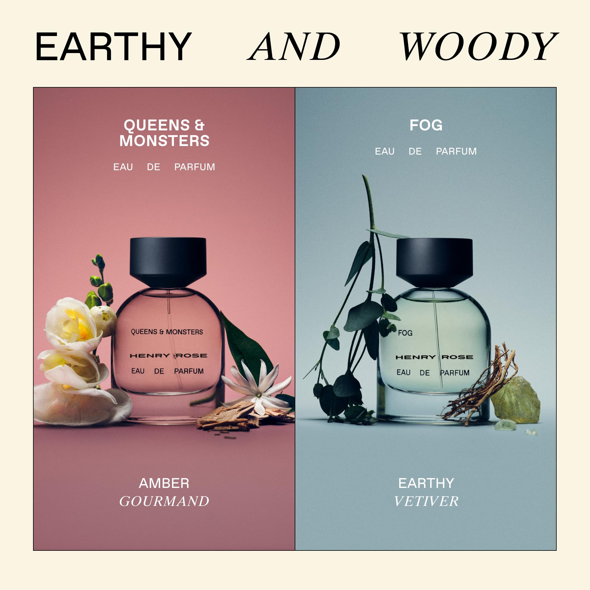 Henry Rose 12-scent collection montage for scent exploration.