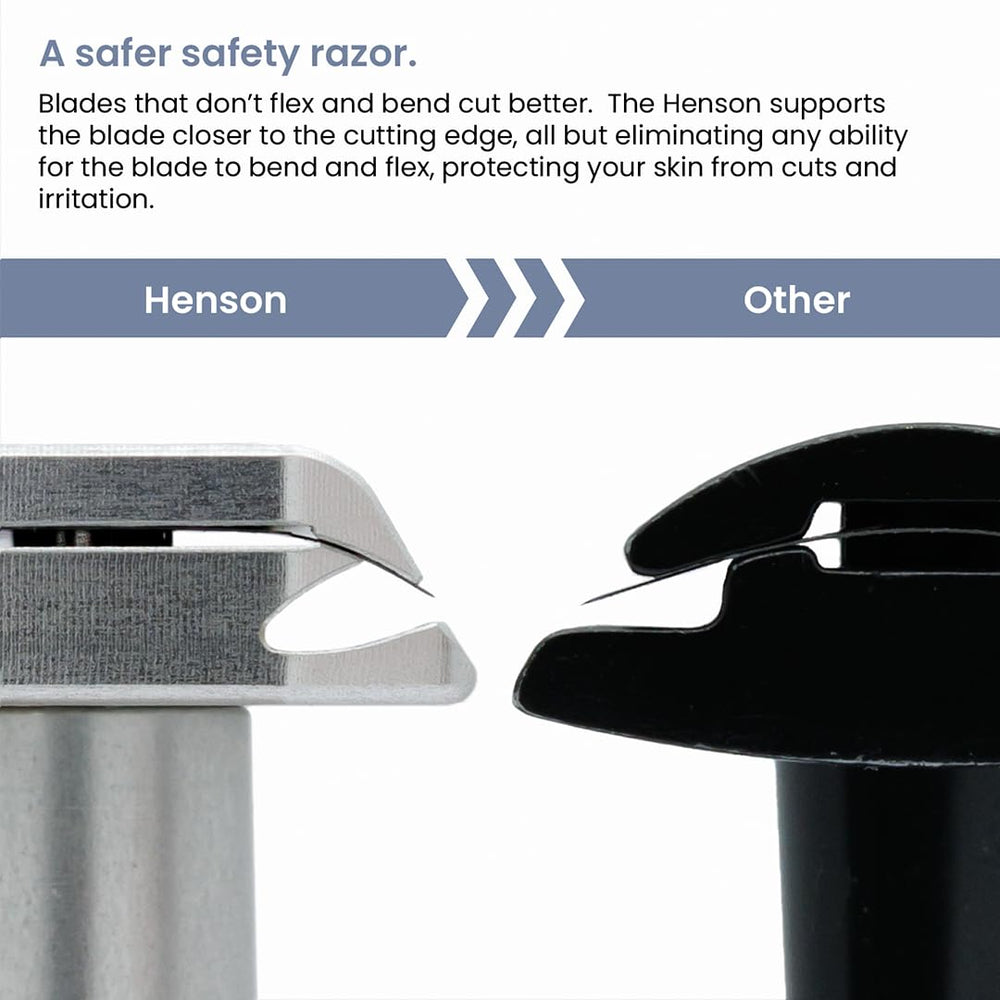 Henson Shaving Razor spare blades pack shows long-term value and simple blade swaps.