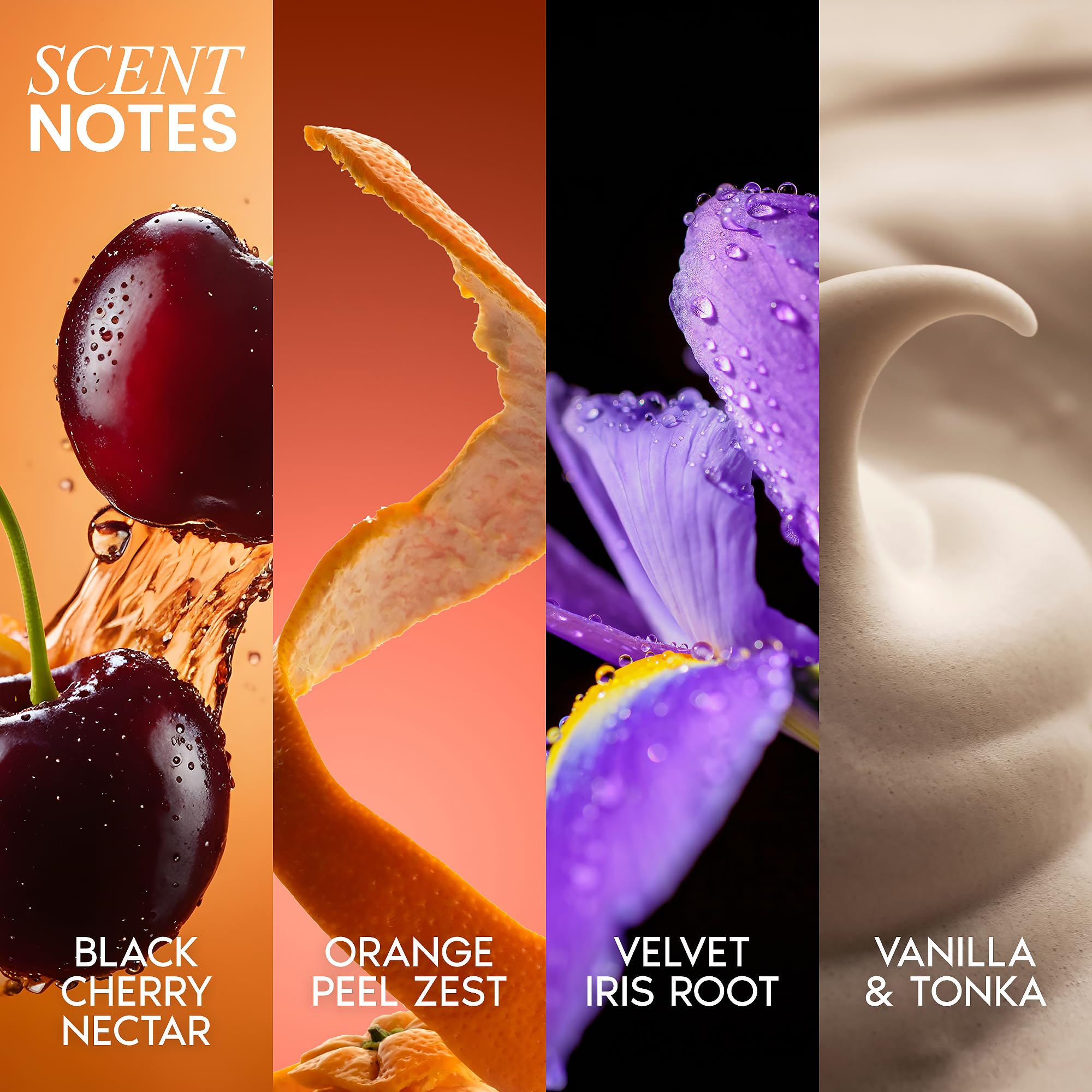 Her Fantasy Box Body Splash Yummy, ingredientes con Vitamina E y curcuma para tono uniforme.