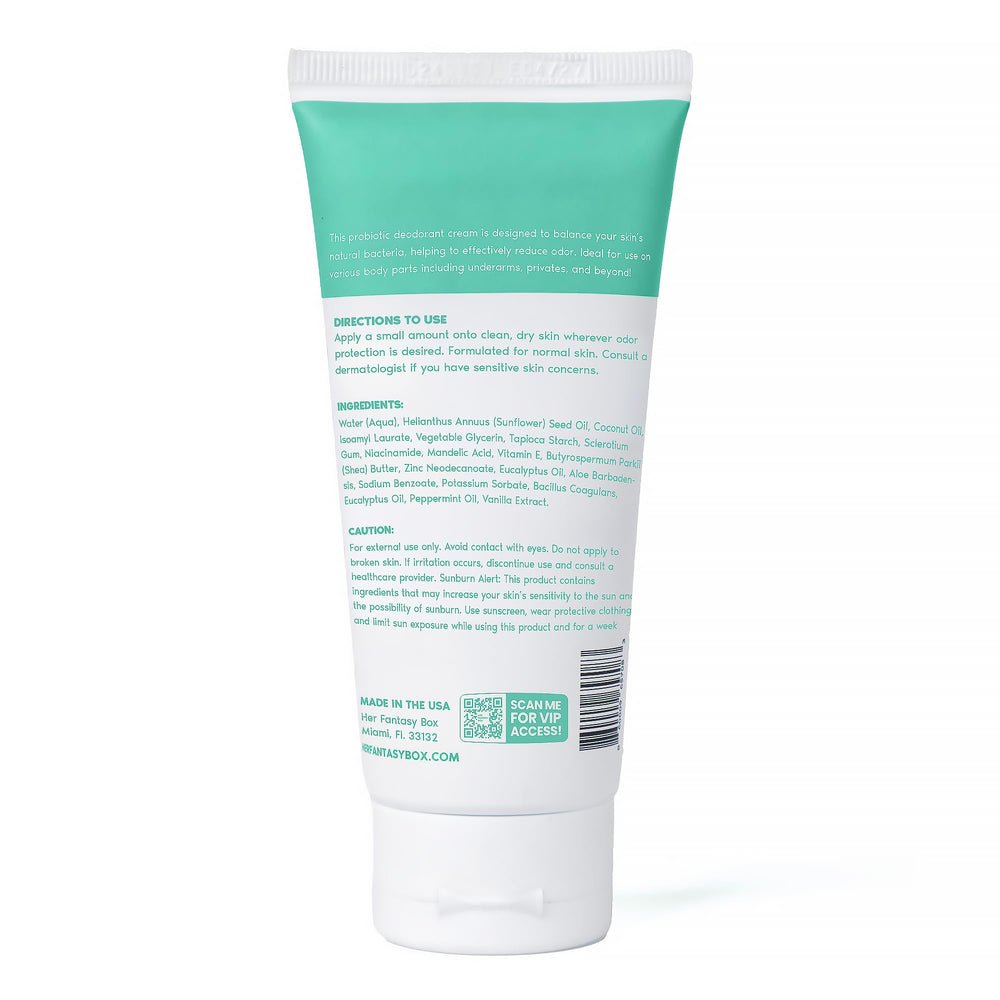 Protección suave de piel con menta de Her Fantasy Box, frescura continua.