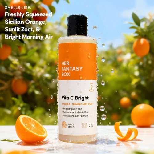 Her Fantasy Box Vita C Bright Curcuma Espuma cremosa lista para una ducha revitalizante