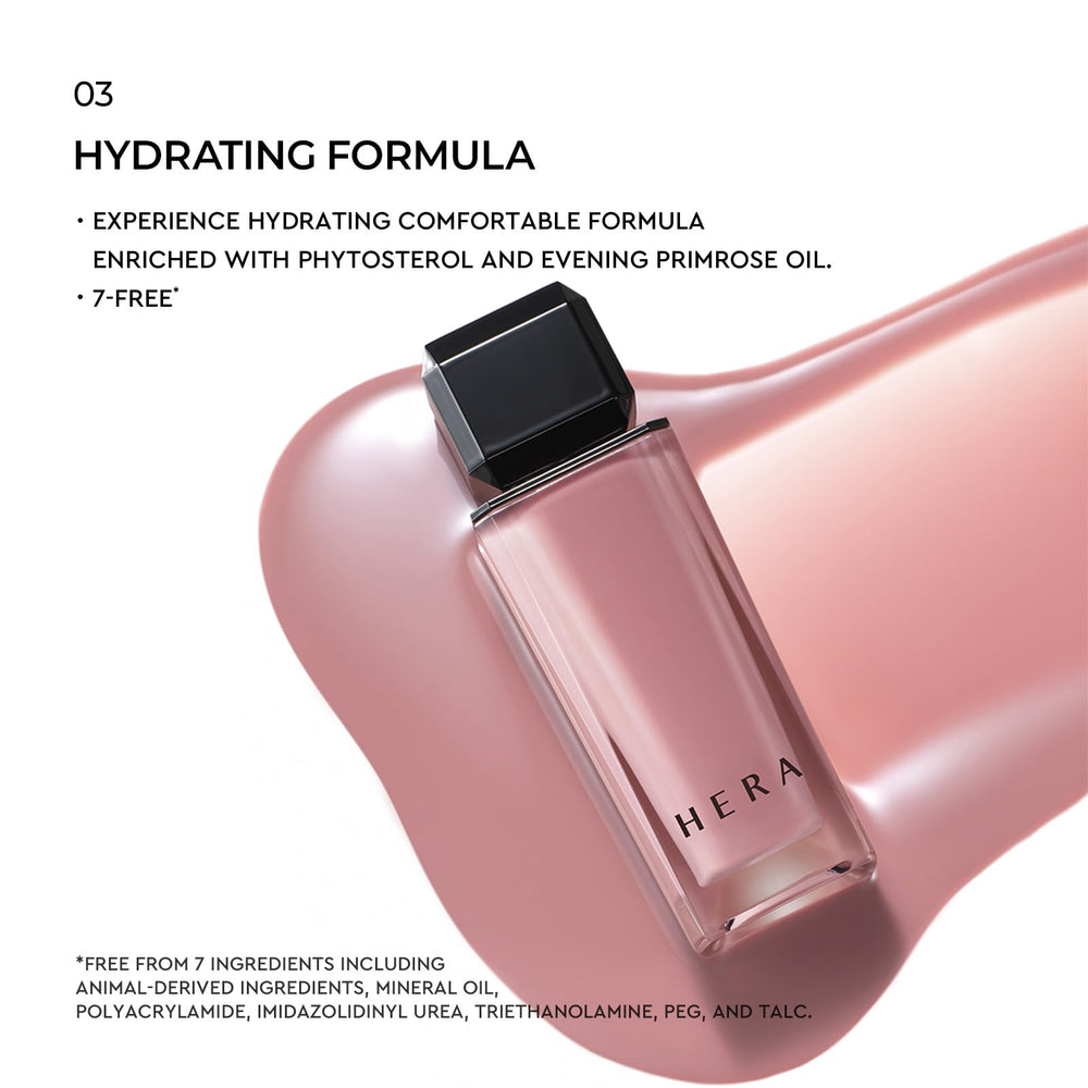 HERA Sensual Nude Gloss MLBB shade on lips appears sophisticated