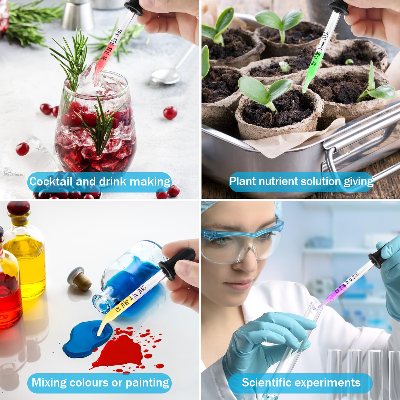 Herain 8-pack suits essential oils, skincare, lab, and crafts.