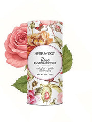 Herb & Root rose dusting powder for gentle daily freshness