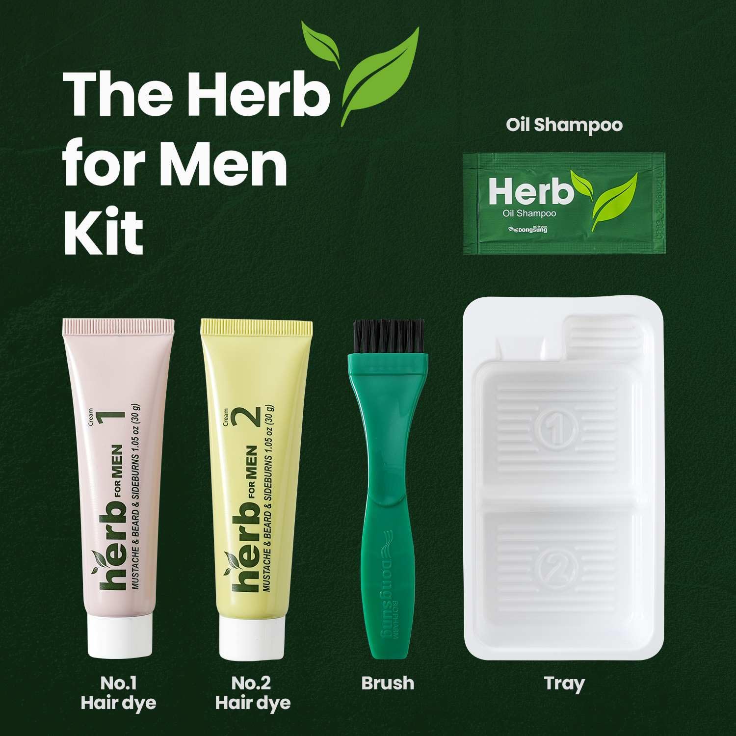 Herb Speedy Herb For Men Mustache & Beard Dye result on beard looks natural.