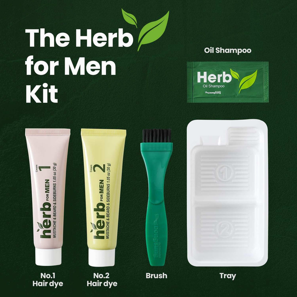 Herb Speedy Herb For Men Mustache & Beard Dye result on beard looks natural.