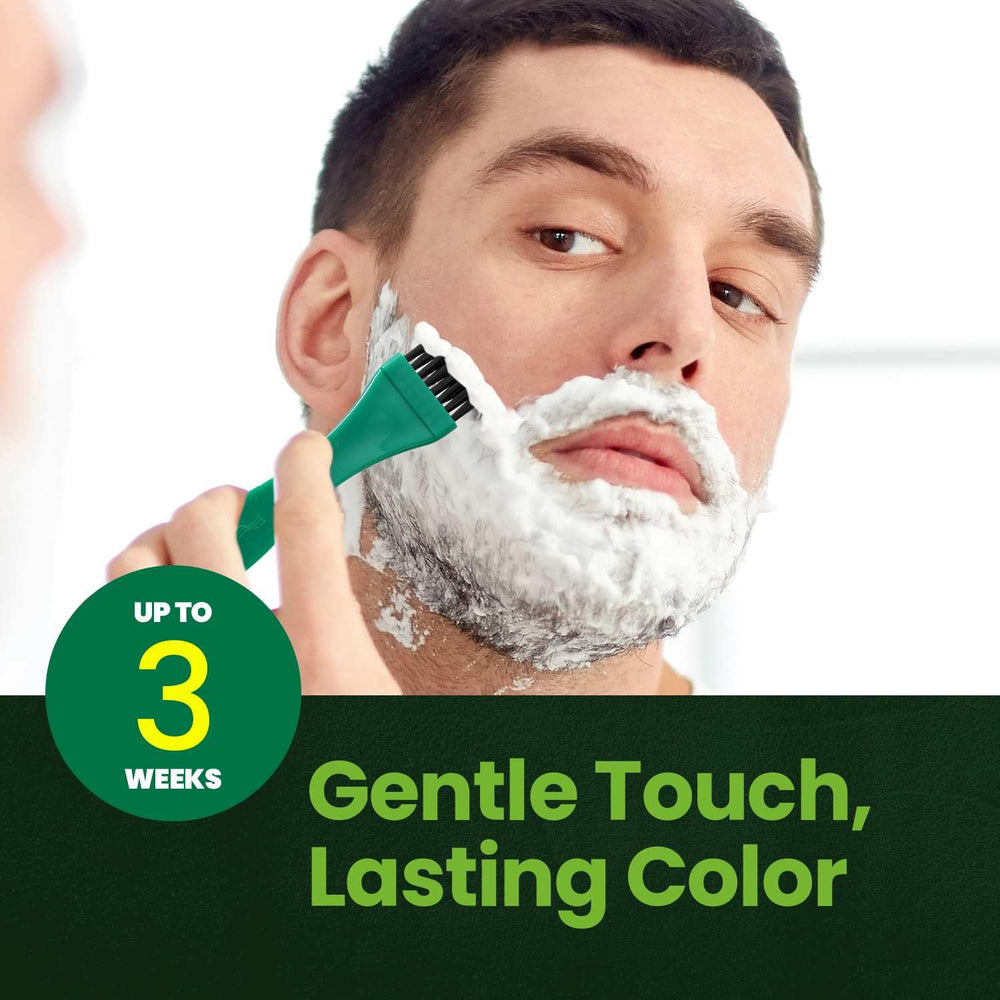 Herb Speedy Herb For Men Mustache & Beard Dye kit with tools for mess-free use.