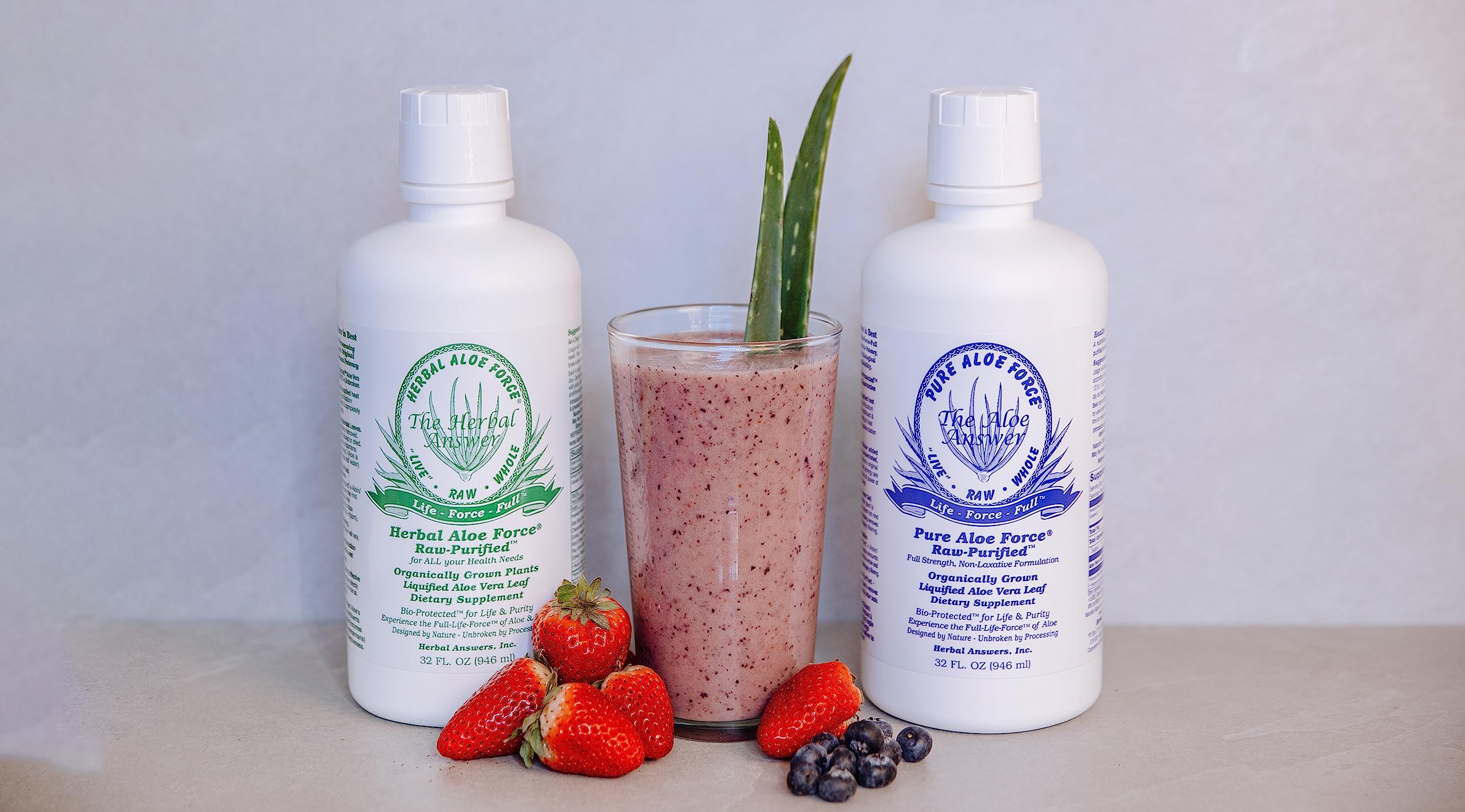 HERBAL ANSWERS serving-ready bottle with 1 oz pour to simplify dosing.