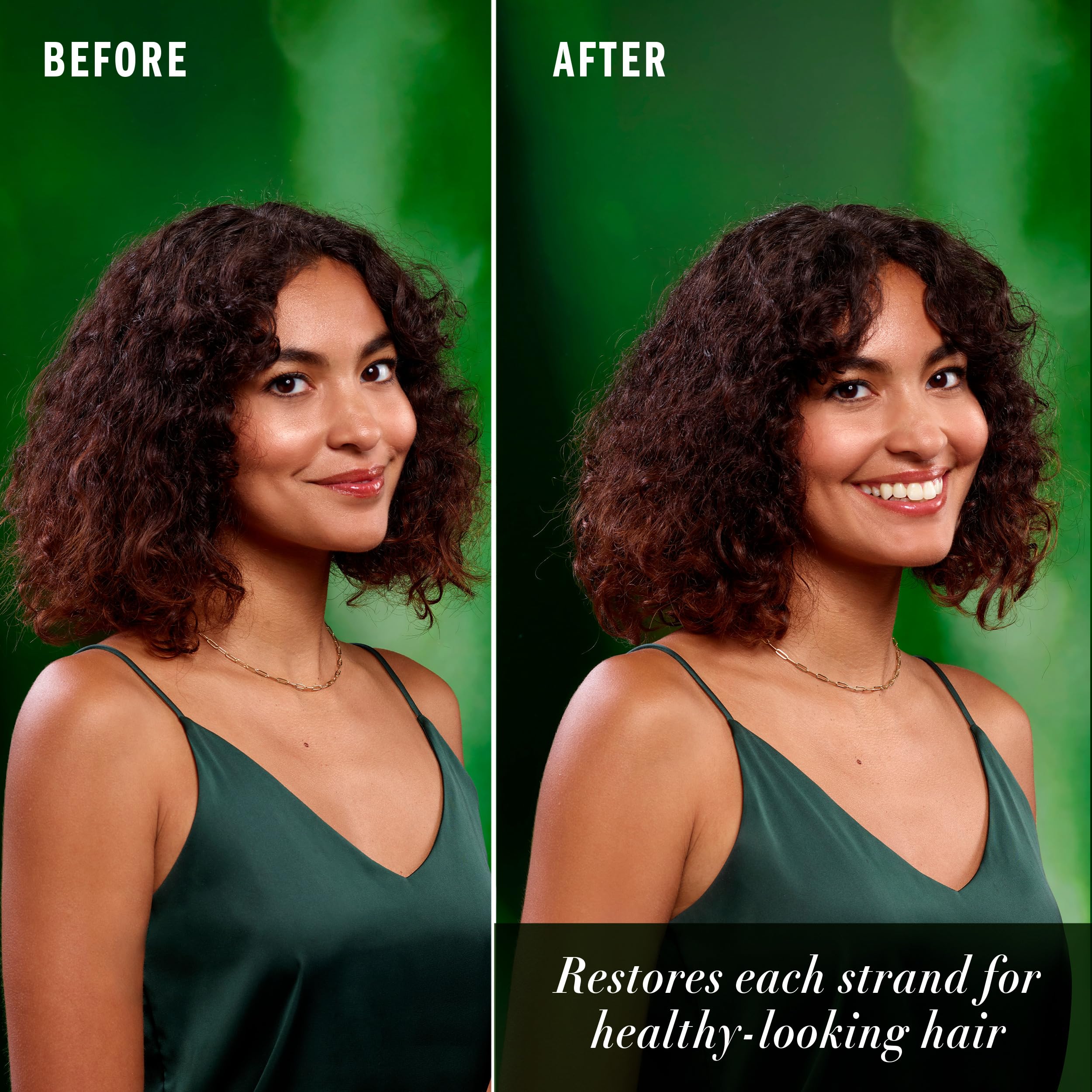 protección de calor hasta 450 ° con Herbal Essences All-in-1 Nourishing Spray.