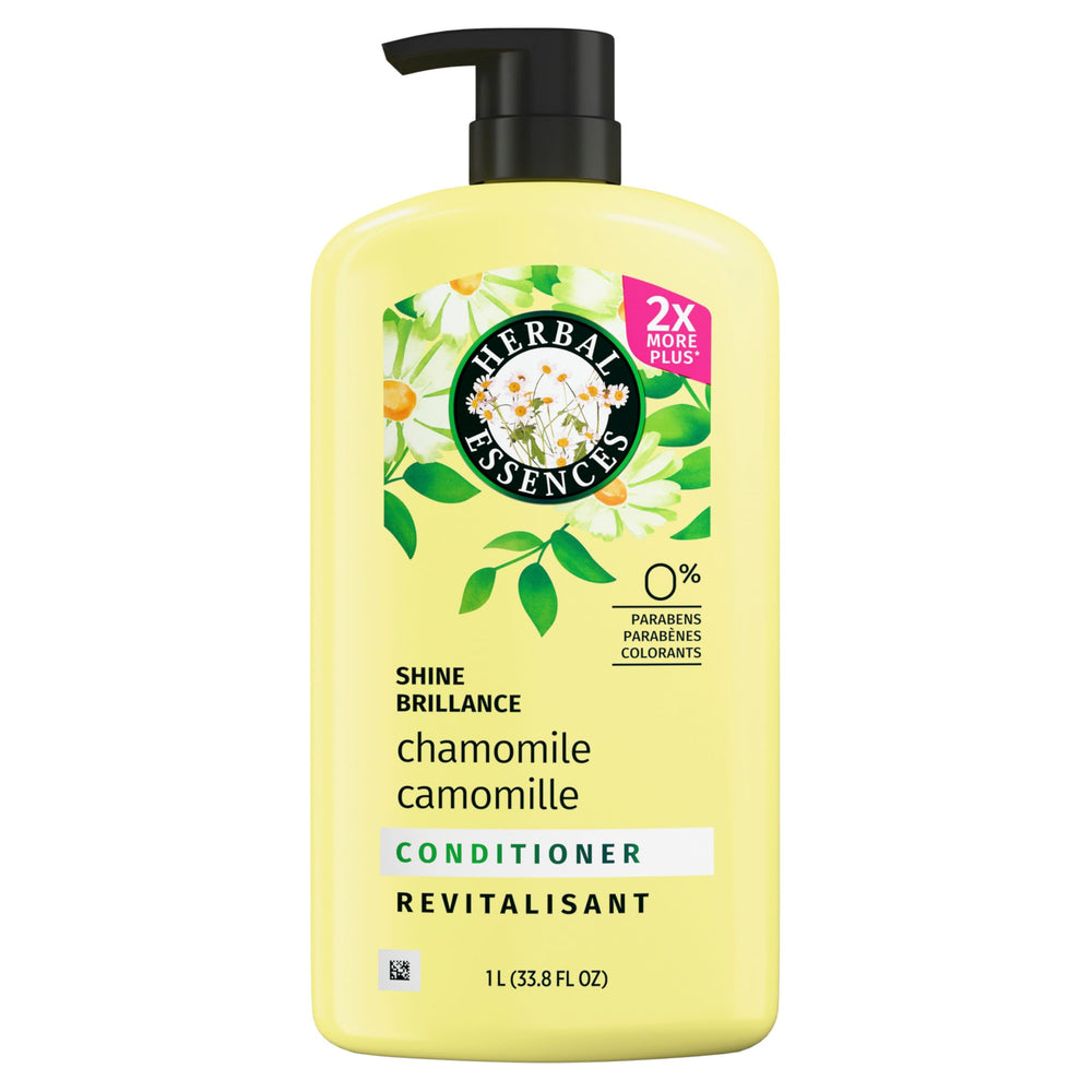 pH equilibrado en Herbal Essences Chamomile Shine para cabello suave.