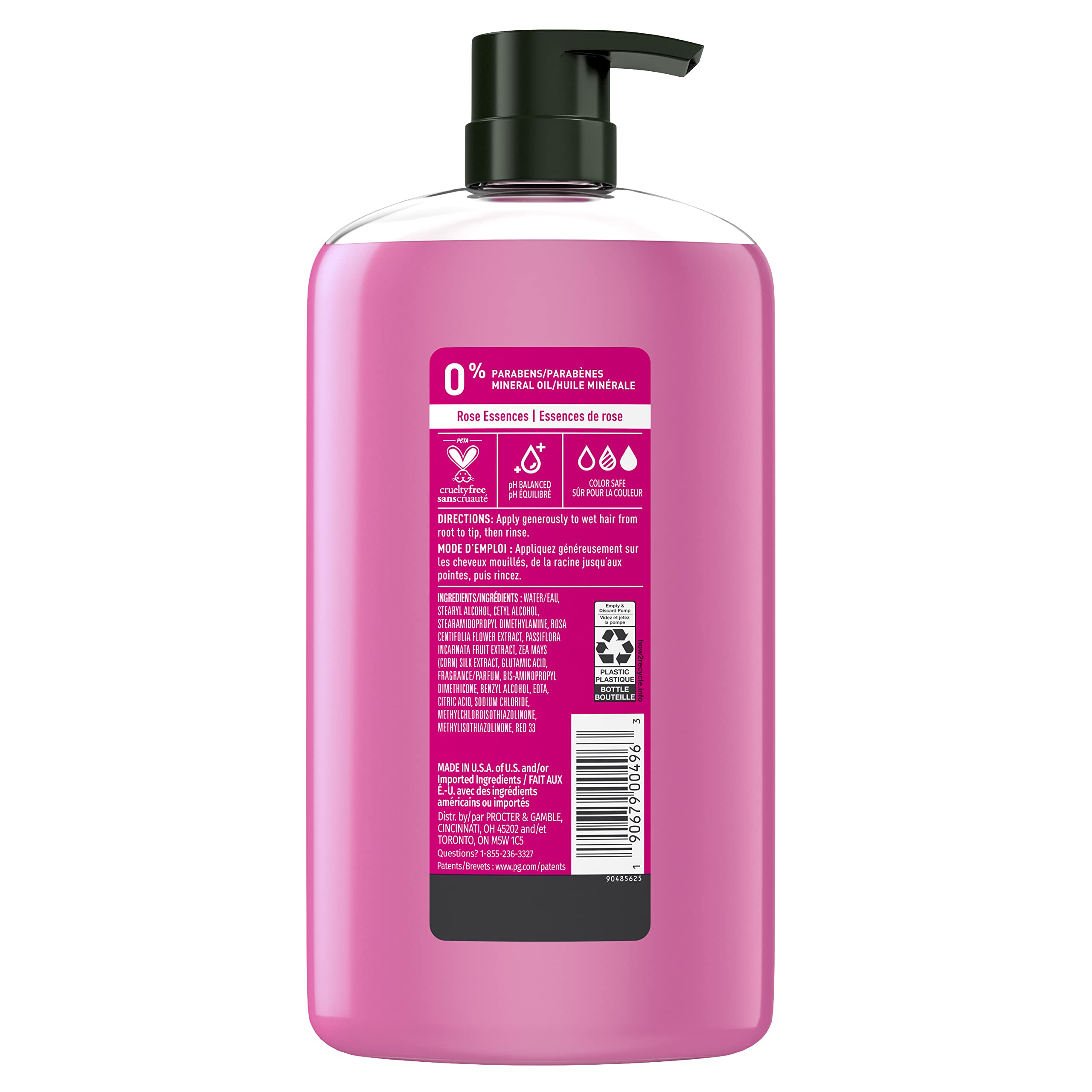 Herbal Essences Color Me Happy conditioner being poured for quick detangling