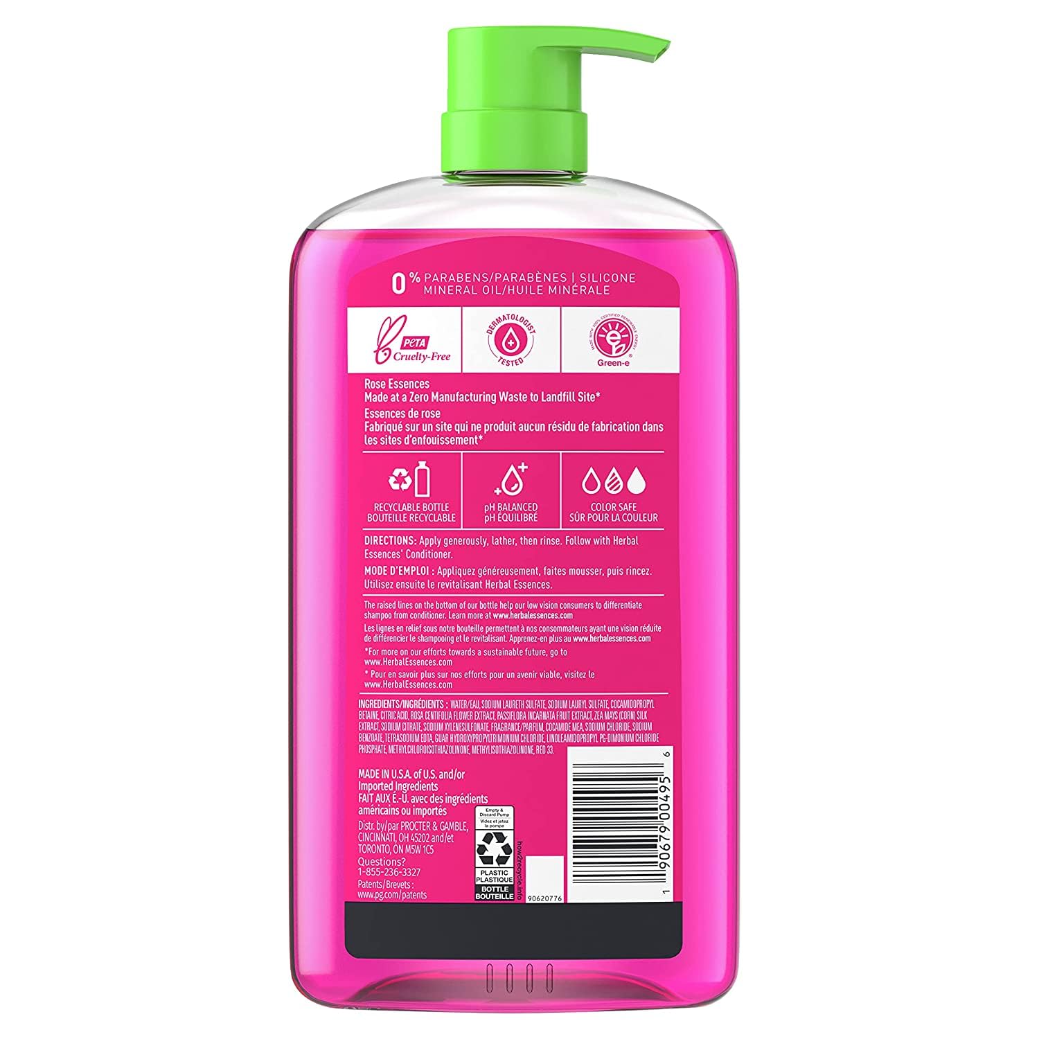 Herbal Essences Color Me Happy being poured into hand for easy distribution.