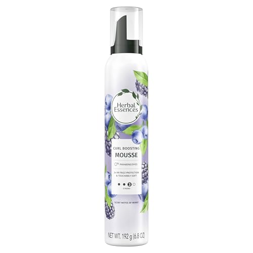 Uso diario con Herbal Essences Mousse para rizos fáciles de peinar.